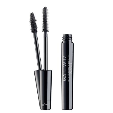 2 in 1 Volume & Lenght Mascara - tusz do rzęs z obrotową silikonową szczoteczką, pogrubiający i wydłużający rzęsy 8 ml